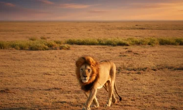 Tanzania Lion In Serengeti