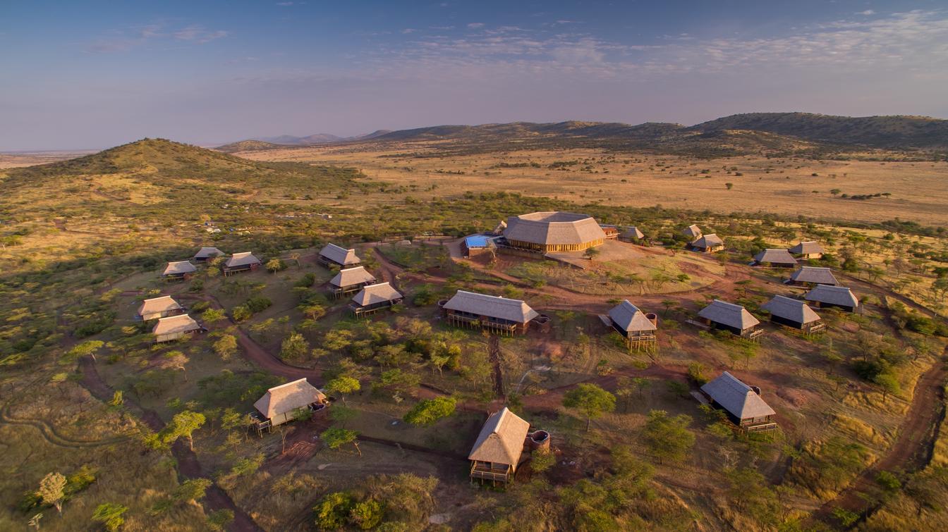 Lahia Tented Lodge Aerial View