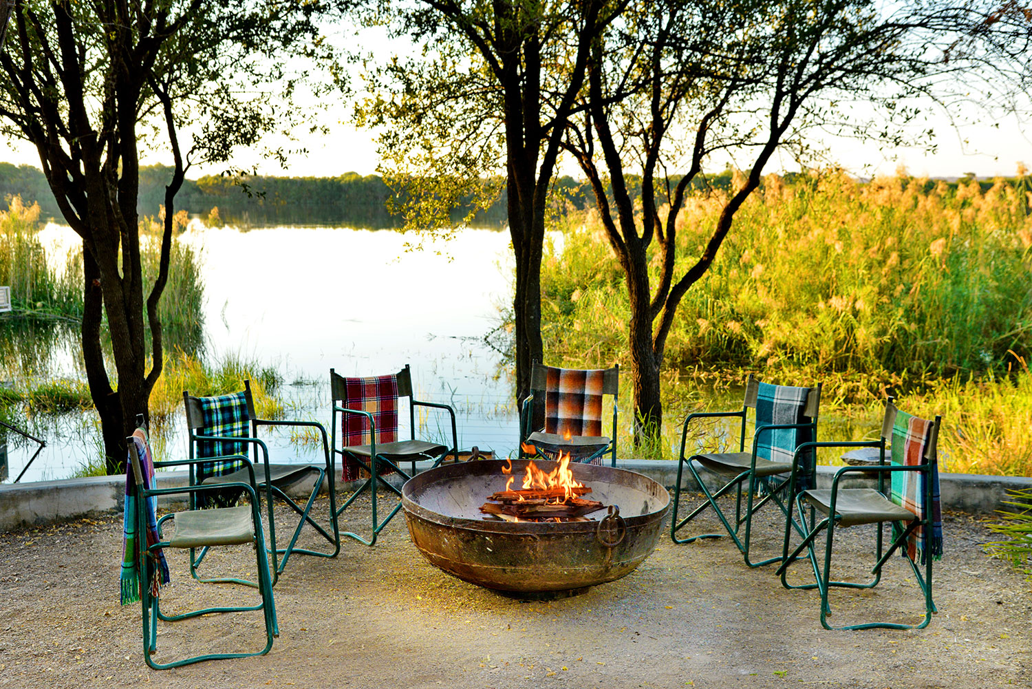 Chobe Bakwena Lodge Campfire