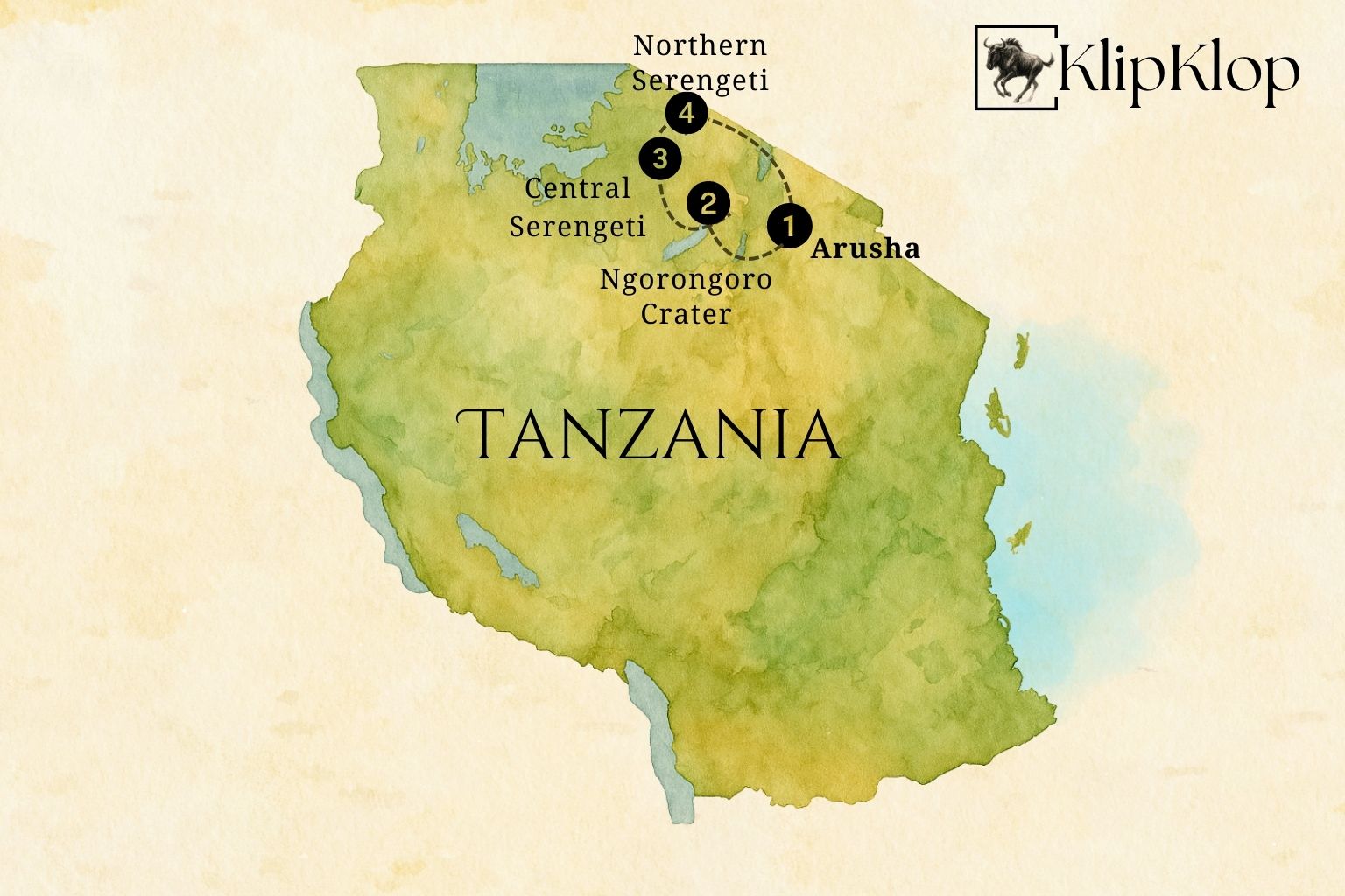 Great Migration July Oct Trip Map